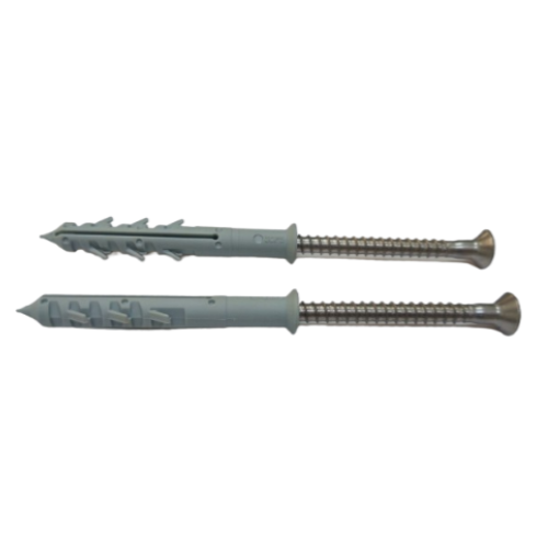 ICFS Nylon Frame Plug 10X80 A2 Stainless Steel 304 - Heavy-Duty Anchors for Secure Mounting